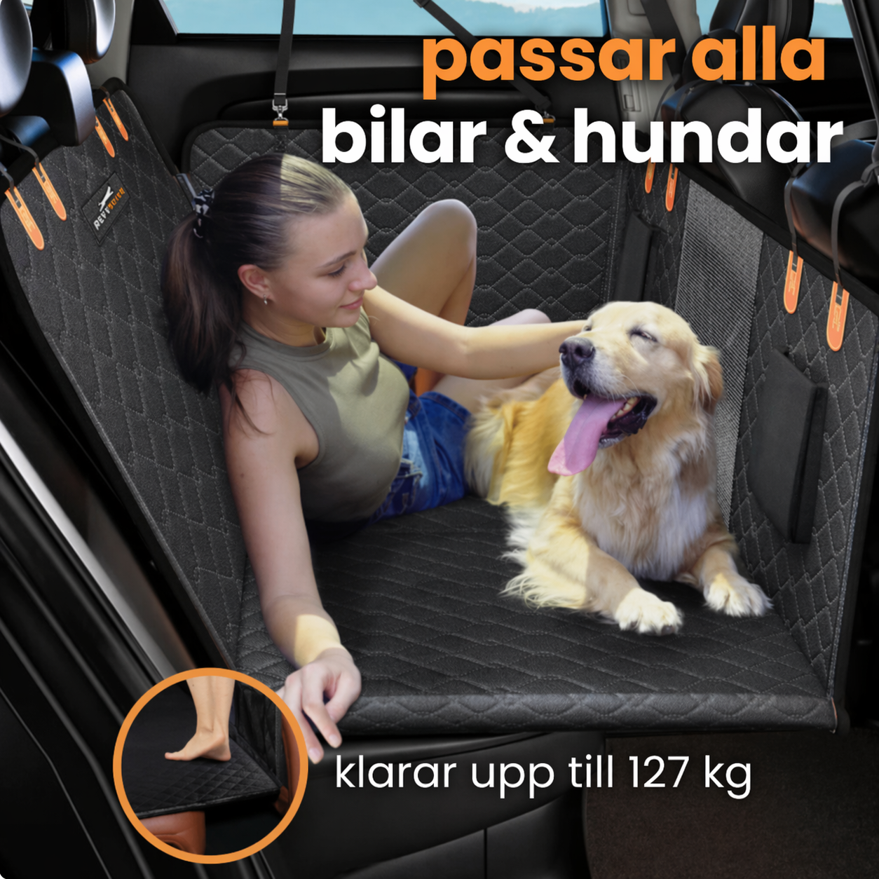 PawProtector 2.0 - bilsätesskydd för hund med hård botten